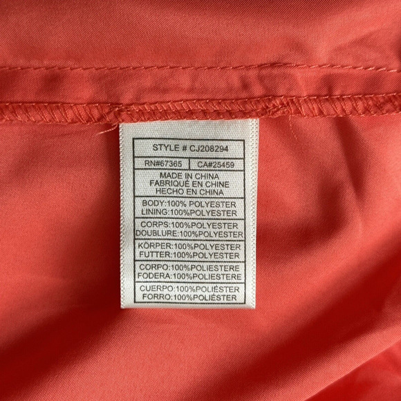 Cupcakes & Cashmere Dress Womens 4 Orange Fit & Flare Preppy Romantic Date Night - Picture 7 of 10